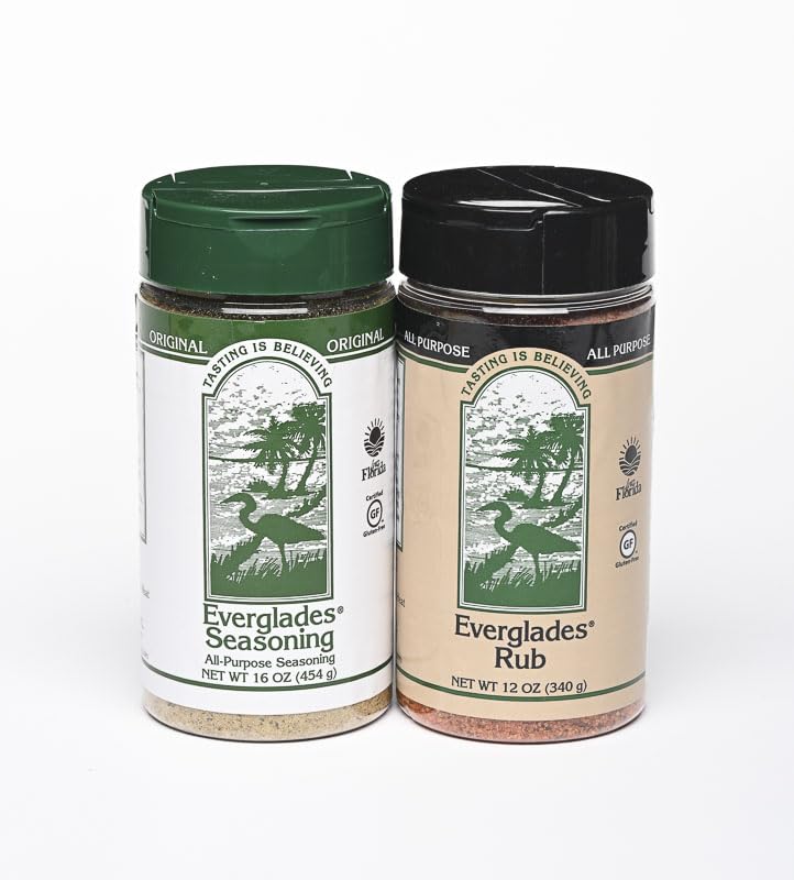 Everglades Seasoning & BBQ Rub Combo - All Purpose Grill Seasoning - 14 oz (Pack of 2)