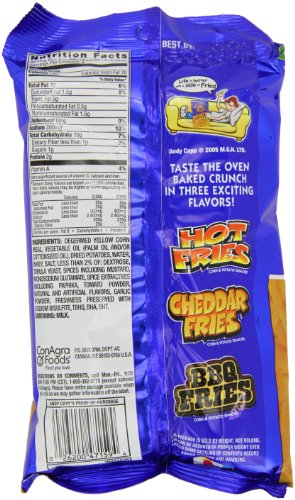 Andy Capp's Hot Fries Snacks, 3 oz, (Pack of 12)