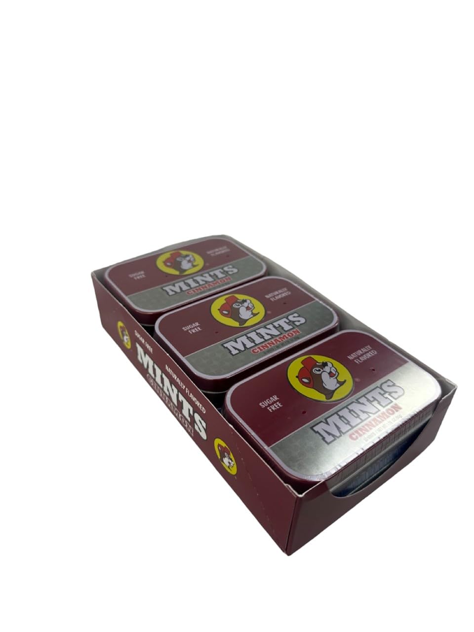 Buc-ee's Gluten Free & Sugar Free Mints (Cinnamon, 6 Pack)