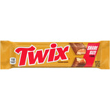 Twix, Milk Chocolate Caramel Cookie Candy Bars, Share Size, 3 Ounce