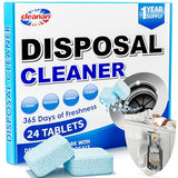 Foaming Garbage Disposal Cleaner and Deodorizer Tablets-24 Pack Food Disposal Cleaner, Quickly Eliminates Odors, XL Powerful Foaming Action