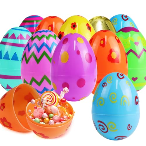 ANTDECOUS Fillable Easter Eggs, Plastic Easter Eggs, 36 Pack, 3.15"