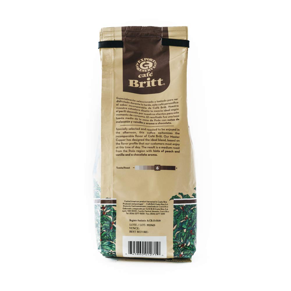 Café Britt® - Costa Rican Afternoon Blend Coffee (12 oz.) (3-Pack) - Ground, Arabica Coffee, Kosher, Gluten Free, 100% Gourmet & Medium Roast