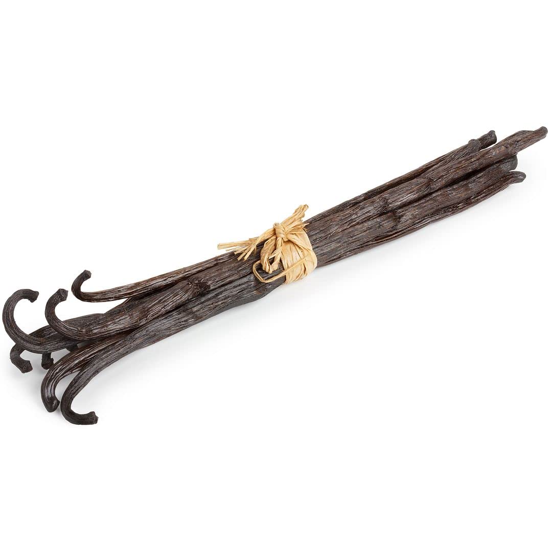 Papua New Guinea Vanilla Beans Whole Grade A Vanilla Pods for Homemade Vanilla Extract, Baking, Ice Cream, Flavoring, & Vanilla Powder (50 Pack)