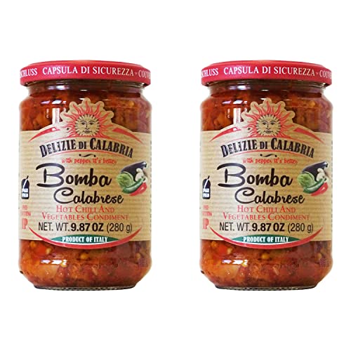 Bomba Calabrese Italian Hot Sauce Spread 9.87 oz - Pack of 2