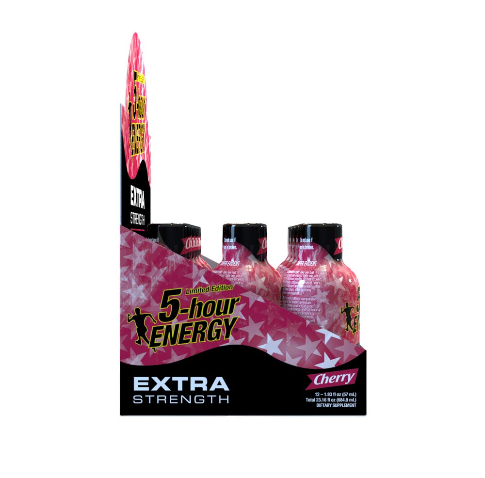 5-hour ENERGY Shot, Extra Strength Cherry, 1.93 Ounce, 24 Count