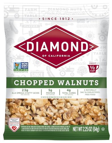 Diamond of California Chopped Walnuts, 2.25 oz, 1 Count