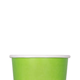 Karat [4oz - 1000 ct] Green Paper Food Container for Hot or Cold Food, Ice Cream, Noddles and Salad, 2.99" Rim (C-KDP4 Green)