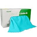 LILAC 30 Pack Microfiber Cleaning sponges,Kitchen Cloth Dish Towels, Premium Dishcloths, Super Absorbent Dishtowels, Washable Fast Drying, 9.85 x 9.85