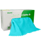 LILAC 30 Pack Microfiber Cleaning sponges,Kitchen Cloth Dish Towels, Premium Dishcloths, Super Absorbent Dishtowels, Washable Fast Drying, 9.85 x 9.85