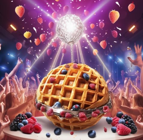 Jazzup Discoberry (Mixed Berry) Real Fruit Syrup - Pancakes, Waffles, Crepes, Lemonades, Cocktails & Drink Mixing - 16oz