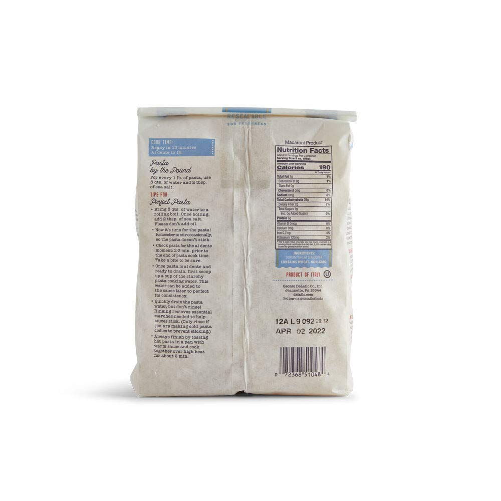 Delallo, Rigatoni, 16 Ounce