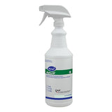 Diversey D1222660 Alpha-HP Multi-Surface Disinfectant Cleaner, Empty Refill Bottles with Preprinted Label and sprayer nozzle, 32-Ounce