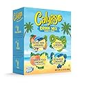 Calypso Singles To Go! Drink Mix Variety Pack - On-the-Go Powdered Drink Mix Packets - Low Calorie Water Enhancer - Island Wave, Kiwi, Southern Peach
