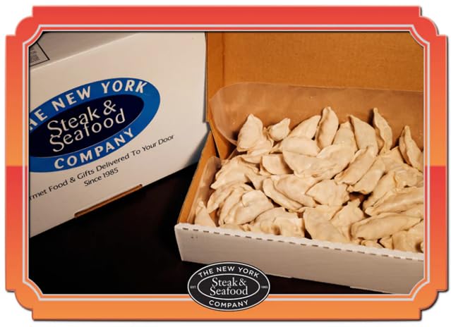 New York Steak & Seafood Vegetarian Dumplings - 30 Count Authentic Asian Potstickers - Frozen, Easy to Cook, Steamed or Pan-Fried in 10 Minutes