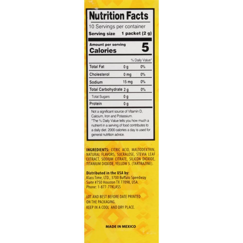 Klass, Aguas Frescas Cucumber Limeade On The Go Packets, 10-.07 Oz