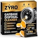 Garbage Disposal Cleaner and Deodorizer | 24 Pack | Kitchen Sink Cleaner Tablets | Eliminates Odor | Fights Grease & Buildup | Foaming Scrub Action |