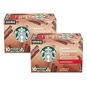 Starbucks Flavored Ground Coffee K-Cup Pods,Cinnamon Dolce,Flavored Ground Coffee Signature Collection,Recyclable K-Cups,10 K-Cup Pods/Box (Pack of 2