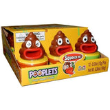 Kidsmania Pooplets Poop Emoji Shaped Candy Toy - Display Box of 12 Count