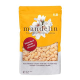 Mandelin Blanched Whole Almonds, 100% Almonds (1 lb), Non-GMO, Gluten Free, Vegan, Keto, Plant Based Diet Friendly, Kosher for Passover, Every Batch