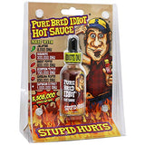 Premium Gourmet Idiot Hot Sauce - Ultimate Hottest Hot Sauce Gift - Try if you dare! (PureBred Idiot)