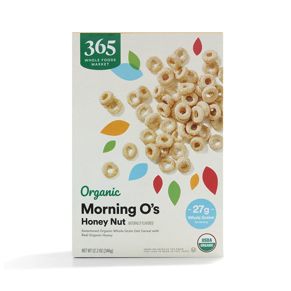 365 by Whole Foods Market, Organic Honey And Nut Morning O's Cereal, 12.2 Ounce