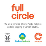Full Circle Renew Collection All-Purpose Recycled Microfiber Cloths, Citrus Print, 12.01" x 3.00", Set of 3 - Cleans with Just Water & Naturally