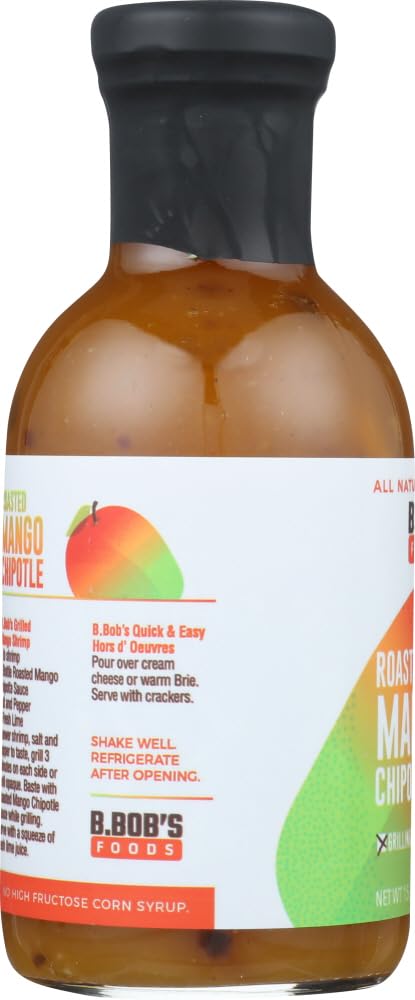 Bronco Bob's Roasted Mango Chipotle Sauce, 15.5 OZ (Pack of 6)