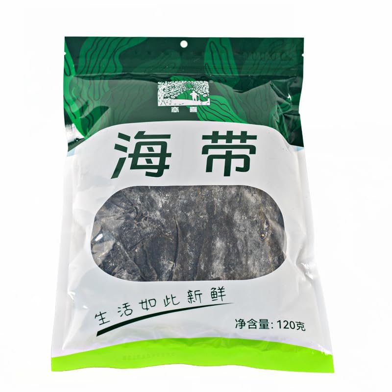 High quality selected dried seaweed slices, fully cut and stewed in thick soup, cold mixed, hot pot, and various ways of consumption. 120 grams (4.23