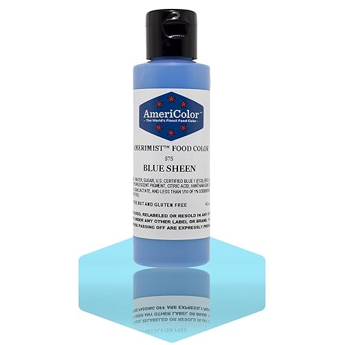 AmeriColor AmeriMist Blue Sheen Airbrush Food Color, 4.5 oz