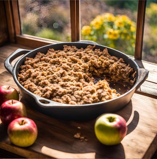 Sylvia's Restaurant Apple Crisp Recipe Mix, Making Desserts as Easy as Apple Pie with Sylvia’s Baking Mix, 8oz bag (Pack of 3)