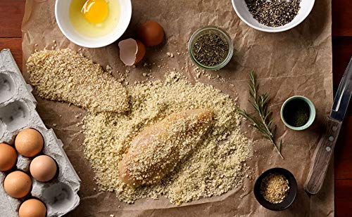 Bread Crumbs (12oz) - Golden Crisp Wheat Bread Crumbs - Bread Crumbs for Coating & Stuffing - Coat Burger, Schnitzel, Vegetables, Meatballs - Resealable Packaging