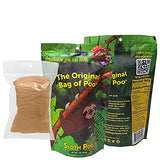 The Original Bag of Poo®, Sloth Poo (Black Cherry Flavor Cotton Candy), Novelty Poop Gag Gift. Free sticker inside.