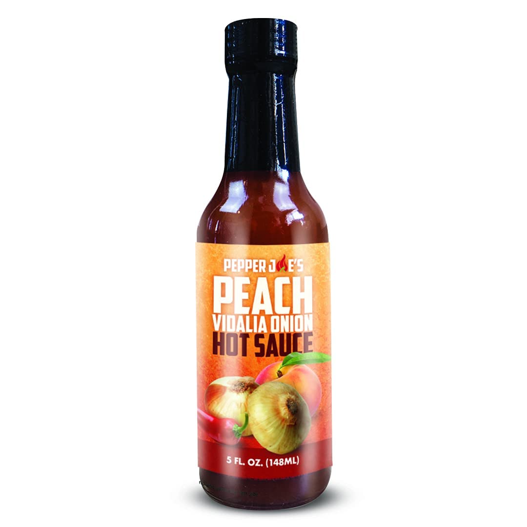 Pepper Joe’s Peach Vidalia Onion Hot Sauce - 5 Ounces (2 Pack)