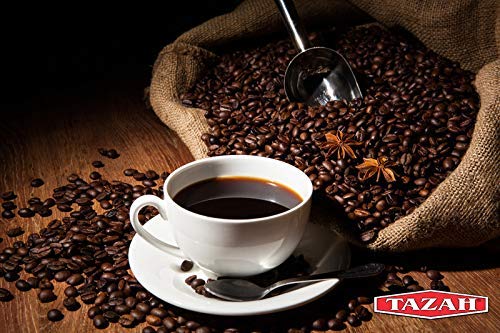Tazah Coffee with Cardamom 16 oz (454g) Pure Brazilian Ground Coffee, Vacuum Packed - Ideal for Armenian Turkish & Arabic Style Coffee