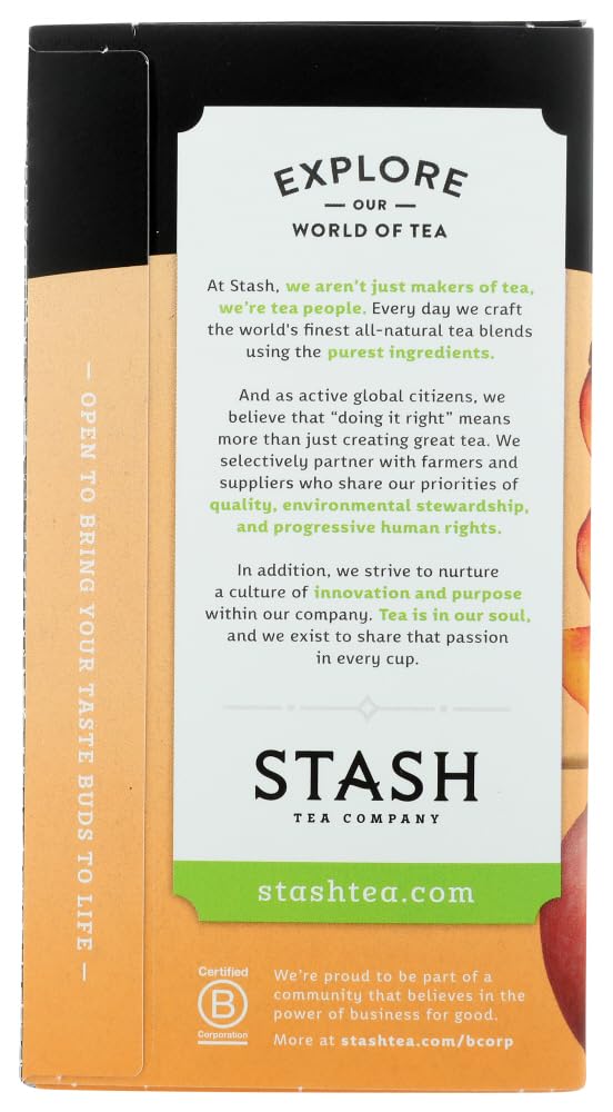 Stash Tea Green Ginger Peach Matcha (Pack of 2)