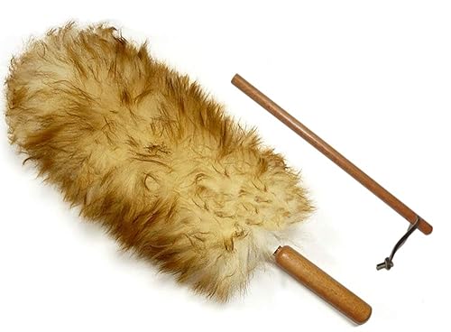 Alta Dusting Products Premium Australian Lambs Wool Duster Wand with Free Extender Pole (18" to 28")