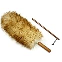 Alta Dusting Products Premium Australian Lambs Wool Duster Wand with Free Extender Pole (18" to 28")