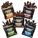 Beef Jerky Variety Pack | 5 Flavors & Up to 36g Protein Per Bag | Exceptionally Tender, Bold Flavors, USA Made, High Protein Carnivore Snacks | Jerky