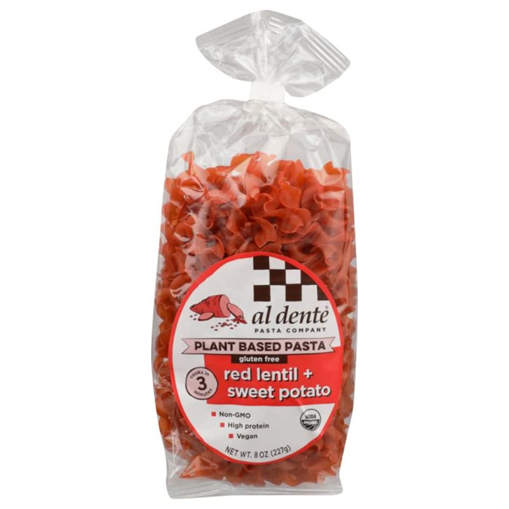 Al Dente Organic Red Lentil & Sweet Potato Pasta, 227 GR