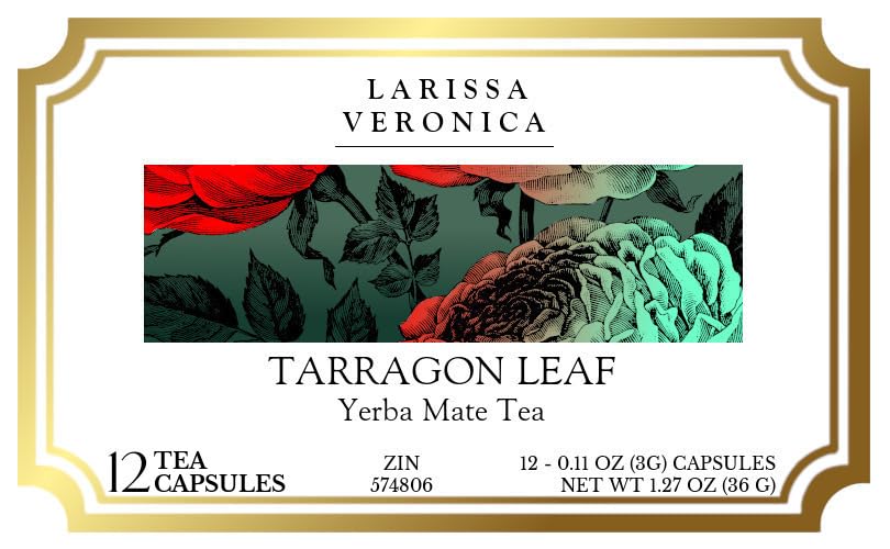 Tarragon Leaf Yerba Mate Tea (Single Serve K-Cup Pods) (12 pods, ZIN: 574806) - 3 Pack