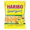 Haribo Gummy Candy, Ginger Lemon, 4 Ounce