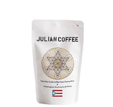 Julian Mushroom Coffee with Fruiting Body Lions Mane, Chaga, Reishi, Cordyceps. Plus: Cacao, Maca, Tulsi, Curcumin. Medium Roast Arabica from Puerto