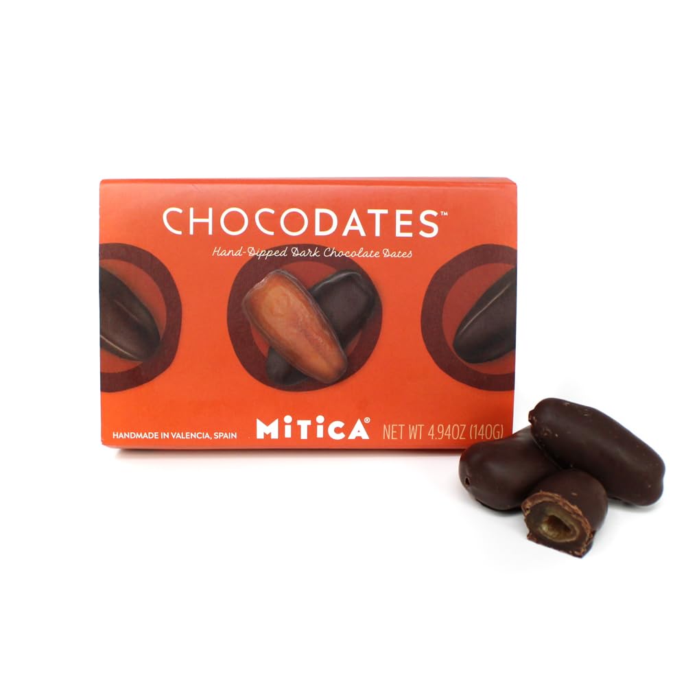 Mitica, Dates Chocolate Dark, 4.9 Ounce