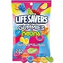 LIFE SAVERS Neons Gummy Candy, 7 oz Bag