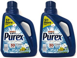 Purex Liquid Laundry Detergent with Crystals Fragrance, Fresh Spring Waters, 75 oz, 50 Loads (Pack of 2)