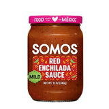 SOMOS Red Enchilada Sauce - Authentic Mexican Flavor & Trusted Quality - Gluten Free, Non-GMO & Vegan - Perfect for Enchiladas, Chip Dip | 8 oz Jar