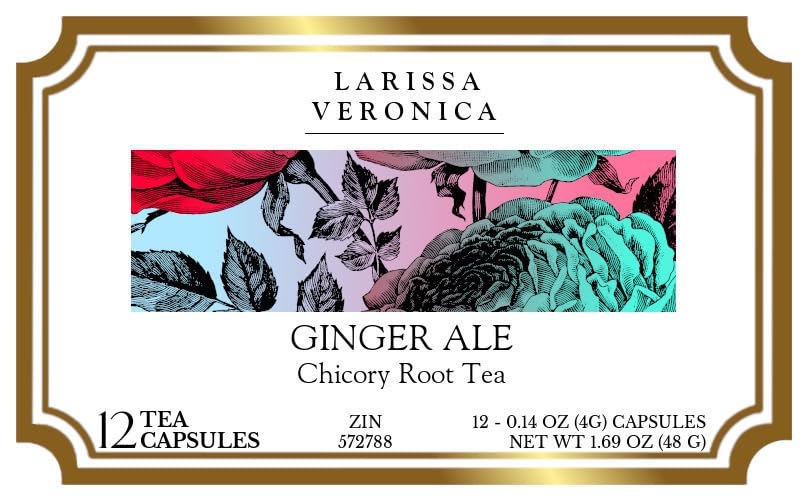 Ginger Ale Chicory Root Tea (Single Serve K-Cup Pods) (12 pods, ZIN: 572788) - 3 Pack