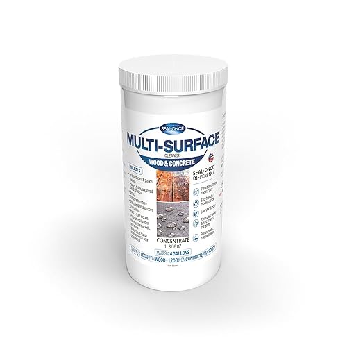 Seal-Once Premium Multi-Surface Cleaner Concentrate, Cleans & Enhances a Wide Range of Applications from Wood, Concrete, Outdoor Fabrics, Docks