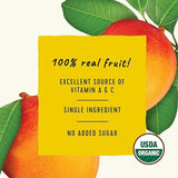 Golden Farms Mango Pouches, Single Ingredient Healthy Snacks, 100% Pure Fruit, No Added Sugar, Vegan, Gluten-Free, Kosher, Organic Squeeze Pouch